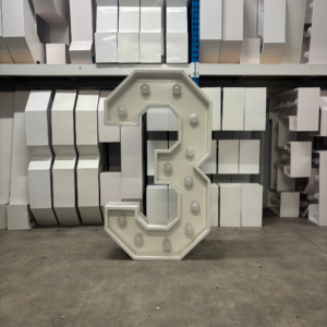 Chiffre Géant Lumineux "3"