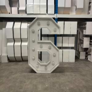 Chiffre Géant Lumineux "6"