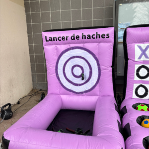 Jeux Gonflable "Lancer de haches"