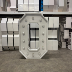 Lettre Géante Lumineuse "O"