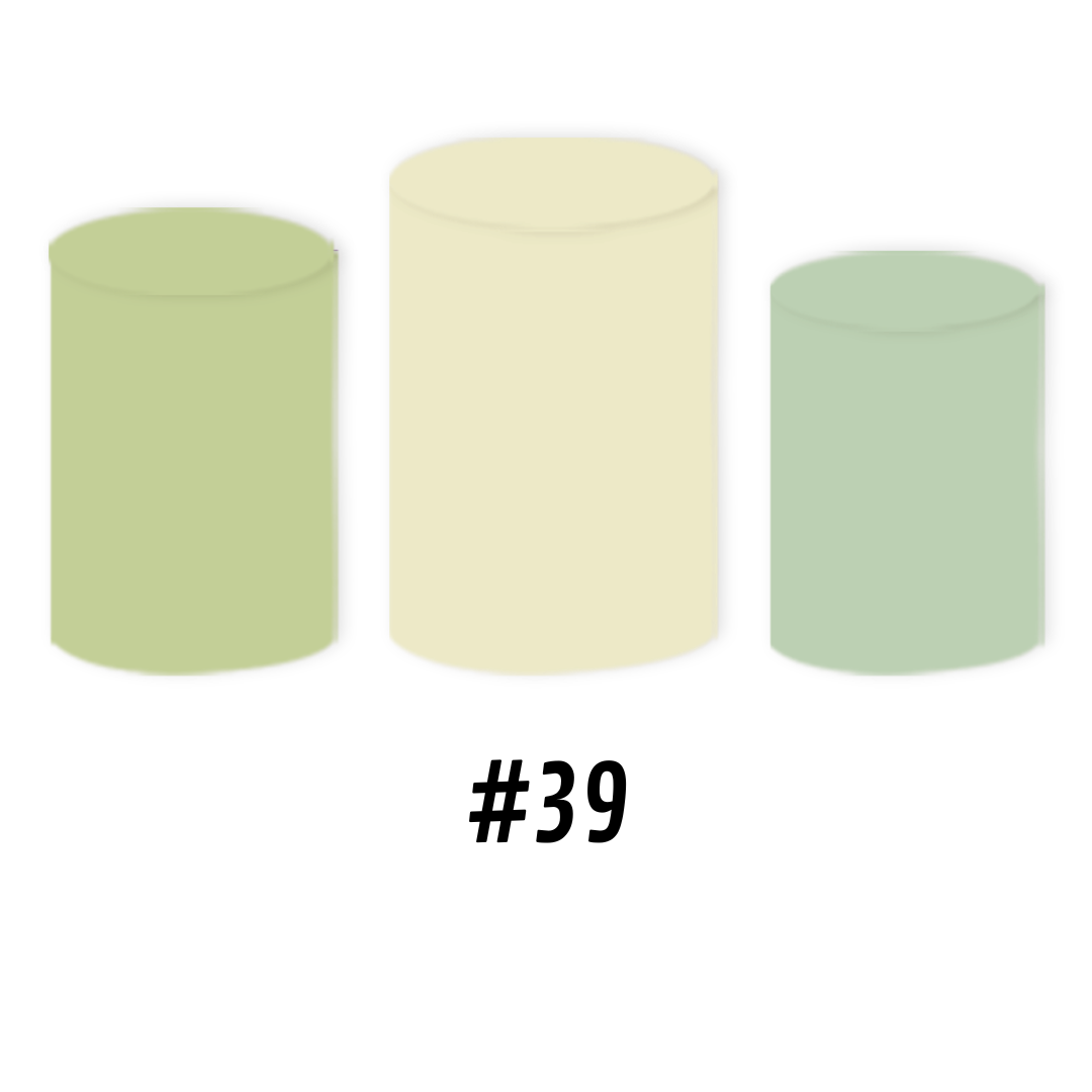 Set Housse rond Degradé Vert