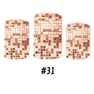 Set Housse rond Rose paillette