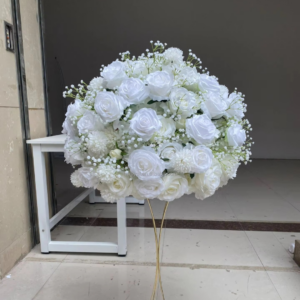 Boule de fleur blanc