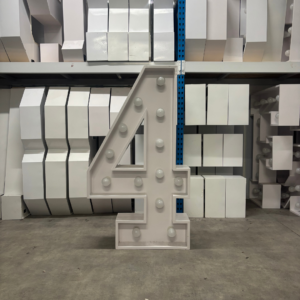 Chiffre Géant Lumineux "4"