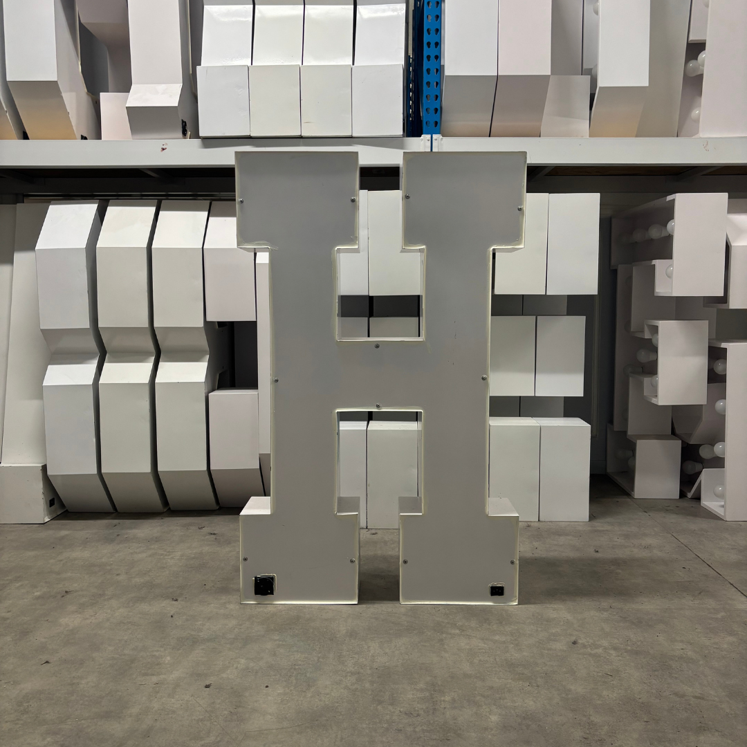 Lettre Géante Lumineuse "H" – Image 2