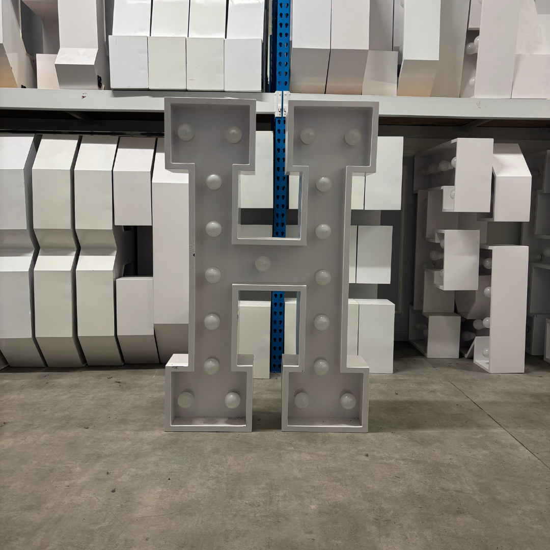 Lettre Géante Lumineuse "H"