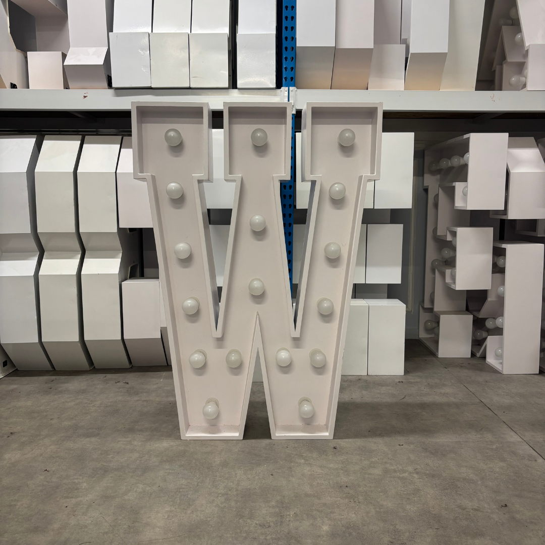 Lettre Géante Lumineuse "W"