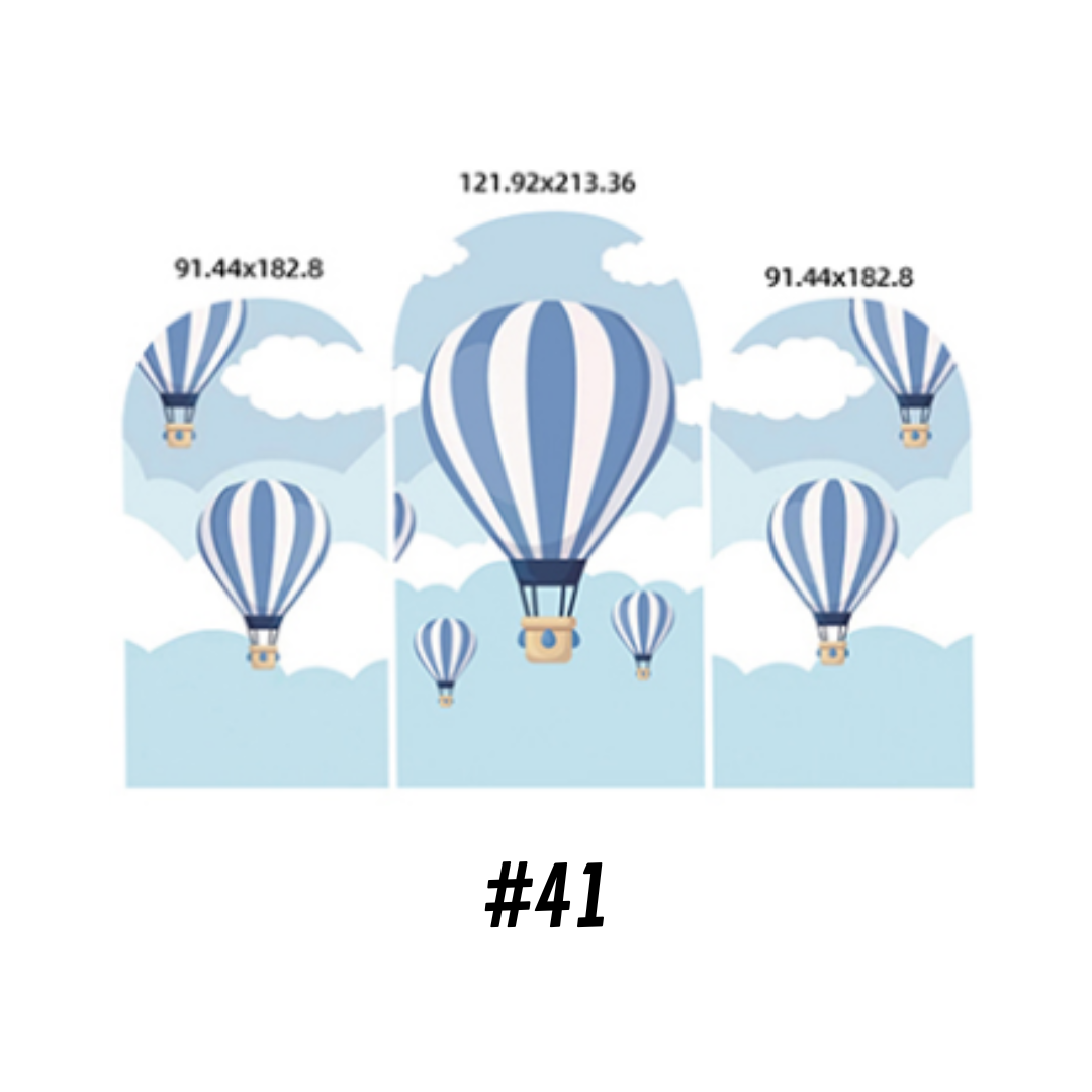 Set Housse Métal - Montgolfière / Fusée