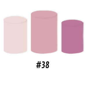 Set Housse rond Degradé Rose