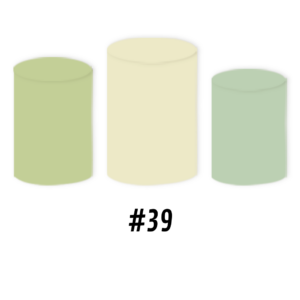 Set Housse rond Degradé Vert