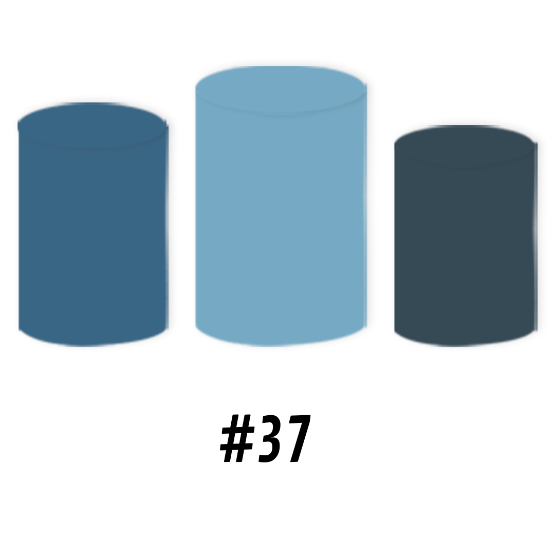 Set Housse rond Dégradé bleu