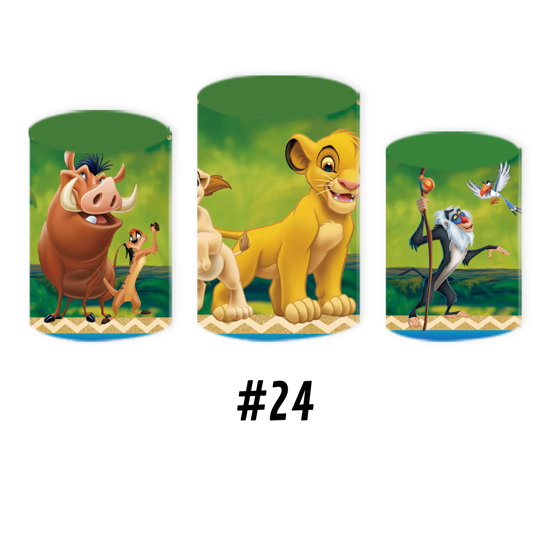 Set Housse rond Roi Lion